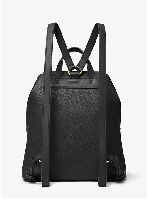 raven pebbled michael kors|Raven Medium Pebbled Leather Backpack .